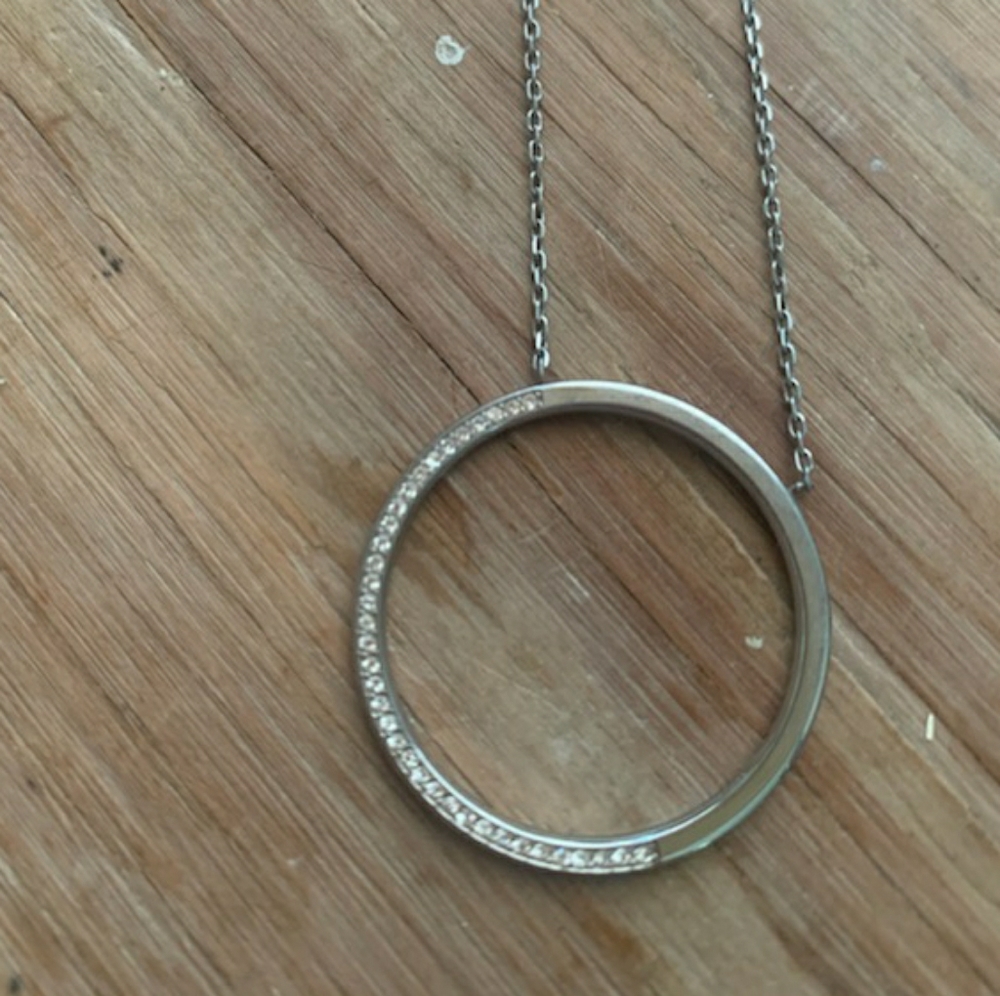 Silver Michael Kors Eternity Necklace